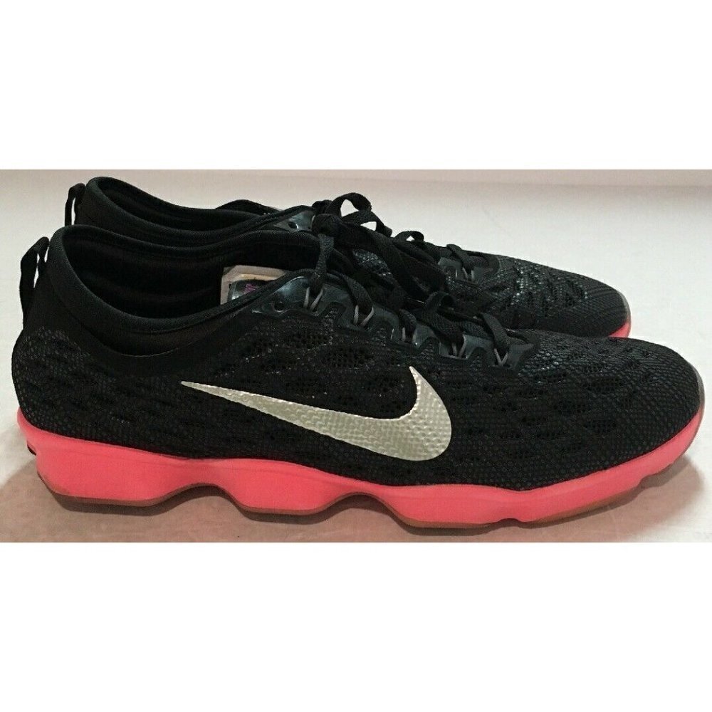 Nike Zoom Fit Agility Running Shoe Black Hyper Punch 684984-001 Women US Size 11